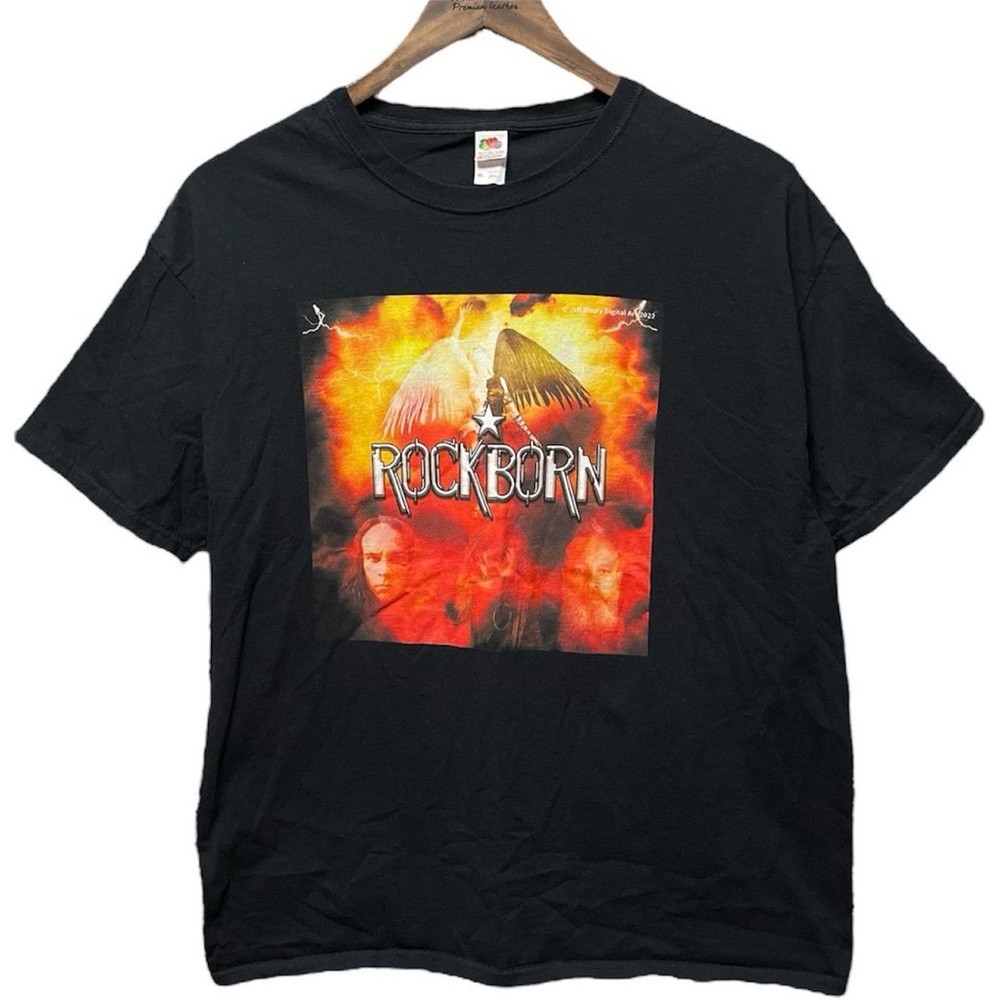 2022 Rockborn Band tour music short sleeve crewneck casual front graphic T-shirt